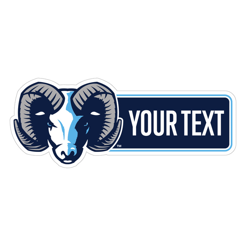 Rhode Island University Customizable Vinyl Sticker/Magnet Officially Licensed Collegiate Product 6-Inches Wide