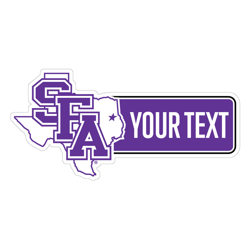 Stephen F. Austin State University Customizable Vinyl Sticker/Magnet Officially Licensed Collegiate Product 3-Inches Wide