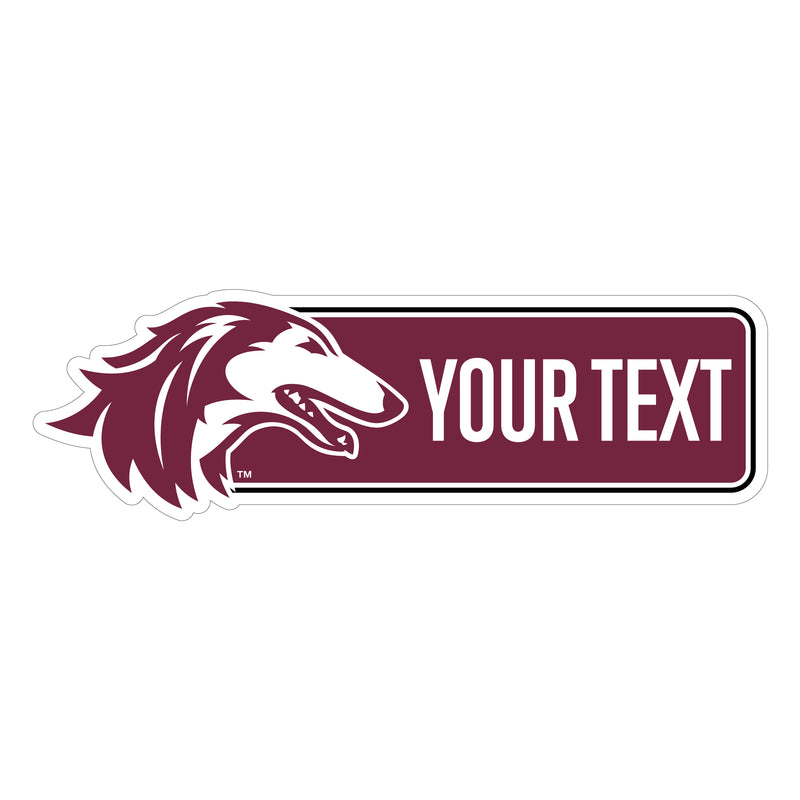 Southern Illinois Salukis Customizable Vinyl Sticker/Magnet Officially Licensed Collegiate Product 12-Inches Wide