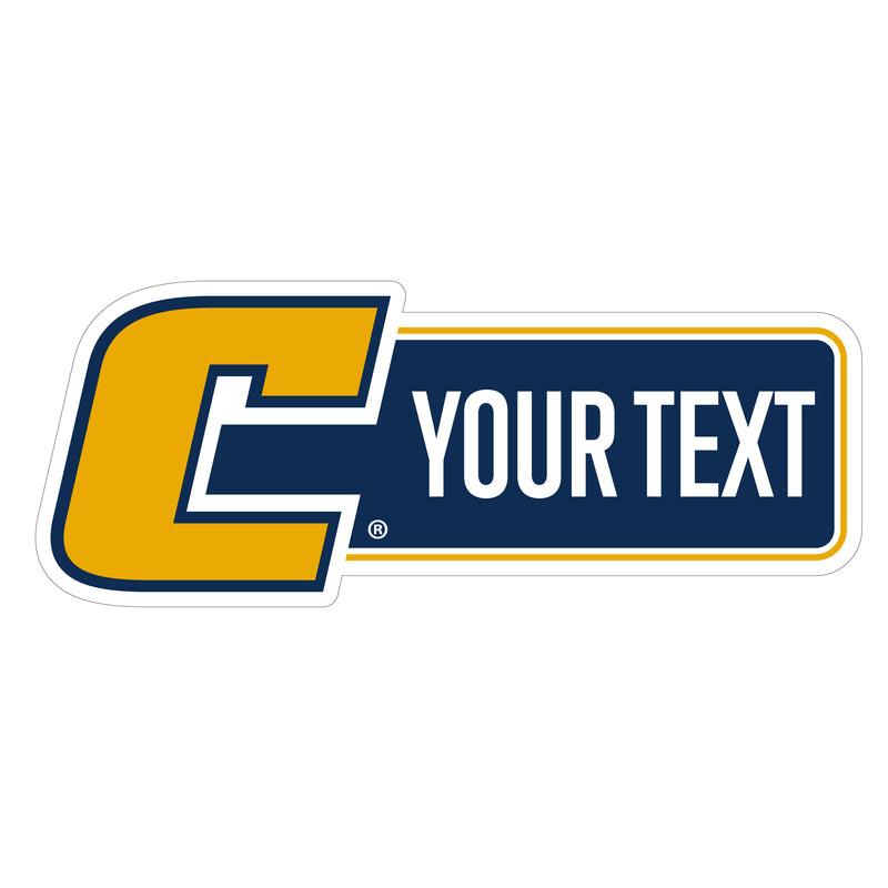 University of Tennessee at Chattanooga Customizable Vinyl Sticker/Magnet Officially Licensed Collegiate Product 8-Inches Wide
