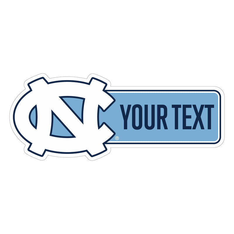 UNC Tar Heels Customizable Vinyl Sticker/Magnet Officially Licensed Collegiate Product 12-Inches Wide