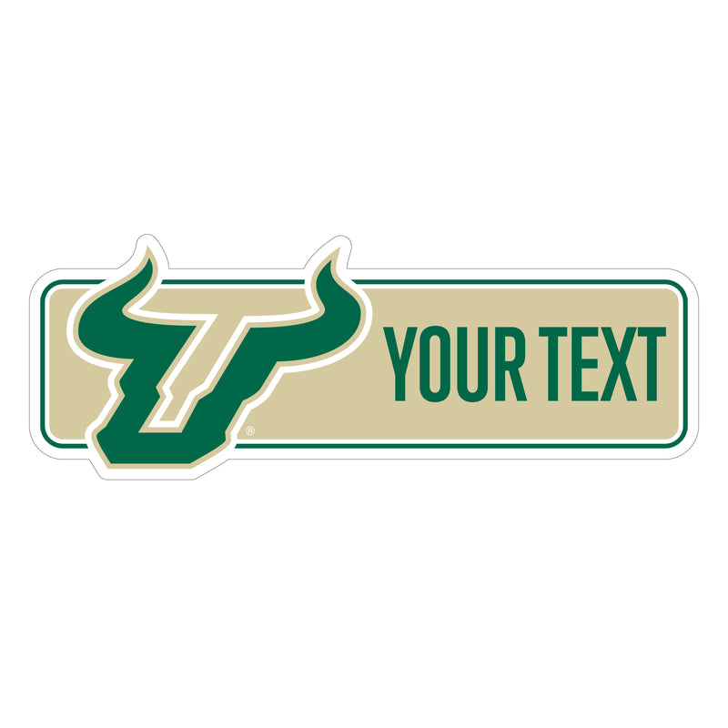 South Florida Bulls Customizable Vinyl Sticker/Magnet Officially Licensed Collegiate Product 12-Inches Wide