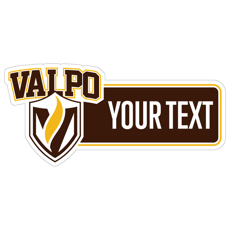 Valparaiso University Customizable Vinyl Sticker/Magnet Officially Licensed Collegiate Product 4-Inches Wide