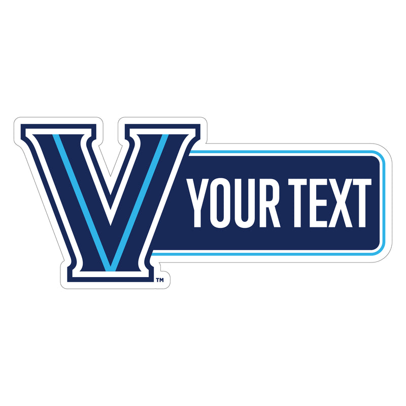 Villanova Wildcats Customizable Vinyl Sticker/Magnet Officially Licensed Collegiate Product 3-Inches Wide