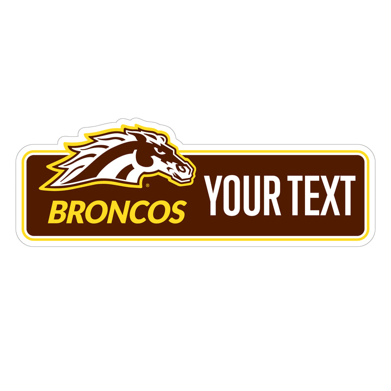 Western Michigan University Customizable Vinyl Sticker/Magnet Officially Licensed Collegiate Product 4-Inches Wide