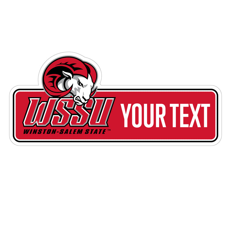 Winston-Salem State Customizable Vinyl Sticker/Magnet Officially Licensed Collegiate Product 3-Inches Wide