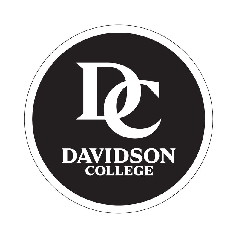 Davidson College Officially Licensed Black Vinyl Decal Sticker Clear Backing