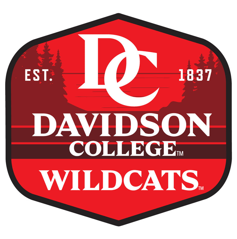 Davidson College Scenic Background Vinyl Sticker/Magnet - Officially Licensed