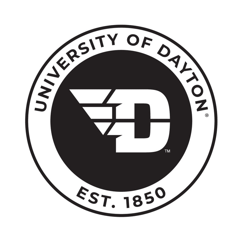 Dayton Flyers Officially Licensed Black Vinyl Decal Sticker Clear Backing