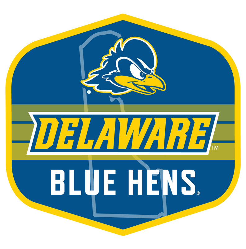 Delaware Blue Hens Scenic Background Vinyl Sticker/Magnet - Officially Licensed