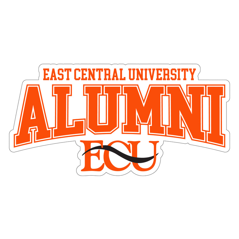 East Central University Tigers Laser Cut Alumni Vinyl Sticker/Magnet - Officially Licensed 8-Inch