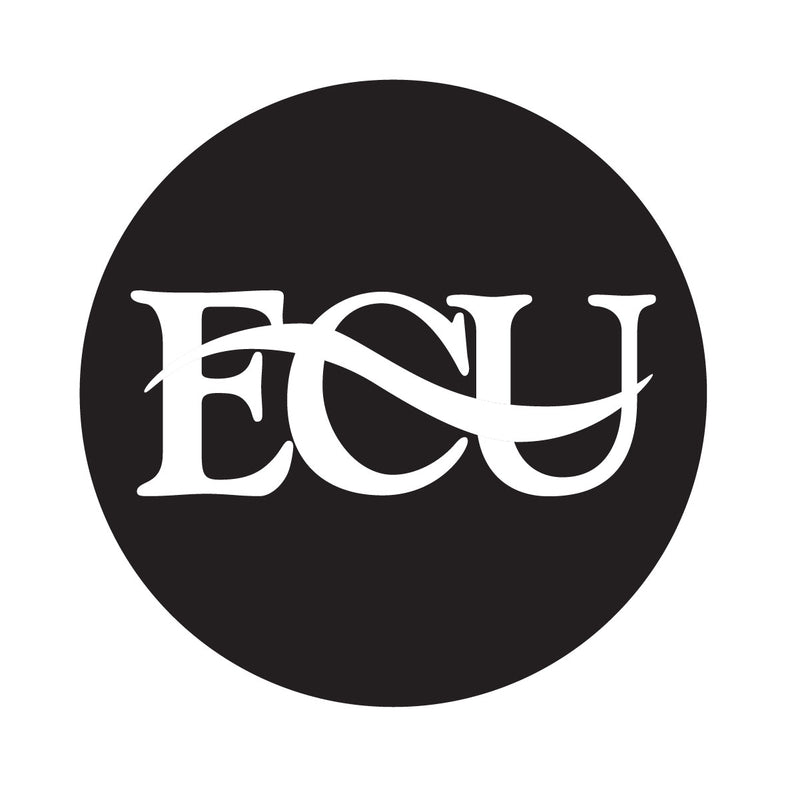 East Central University Tigers Officially Licensed Black Vinyl Decal Sticker Clear Backing