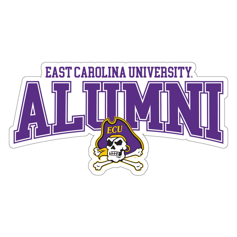 East Carolina Pirates Laser Cut Alumni Vinyl Sticker/Magnet - Officially Licensed 4-Inch