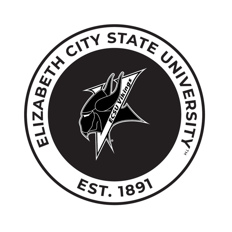 Elizabeth City State University Officially Licensed Black Vinyl Decal Sticker Holographic Backing