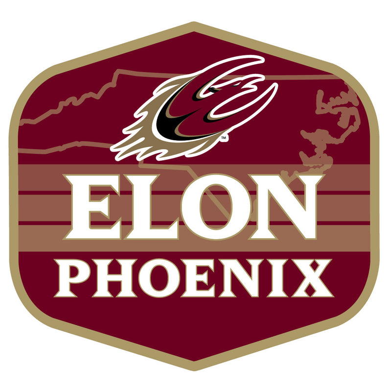 Elon University Scenic Background Vinyl Sticker/Magnet - Officially Licensed