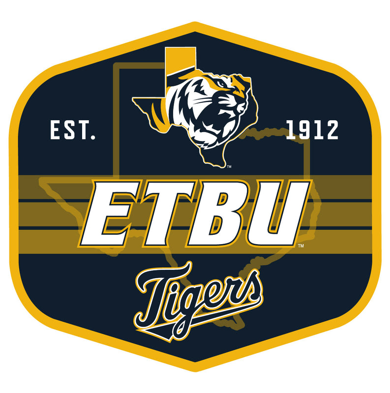 East Texas Baptist University Scenic Background Vinyl Sticker/Magnet - Officially Licensed
