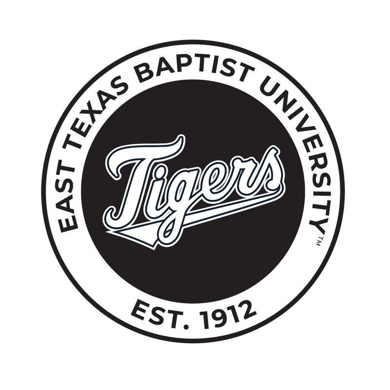 East Texas Baptist University Officially Licensed Black Vinyl Decal Sticker Clear Backing