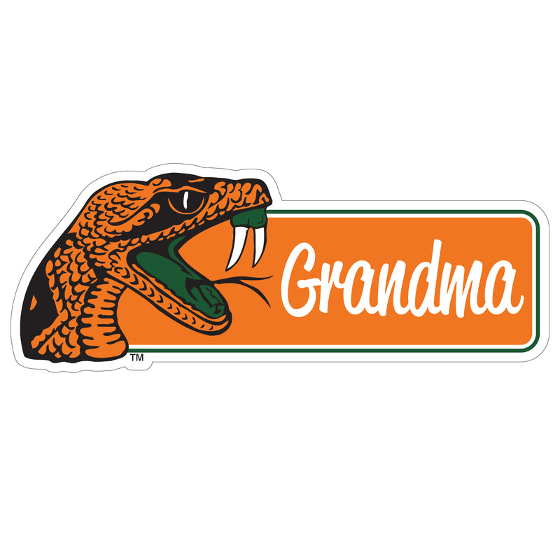 Florida A&M Rattlers Proud Die Cut Magnet Officially Licensed Collegiate Product 4-Inches Wide