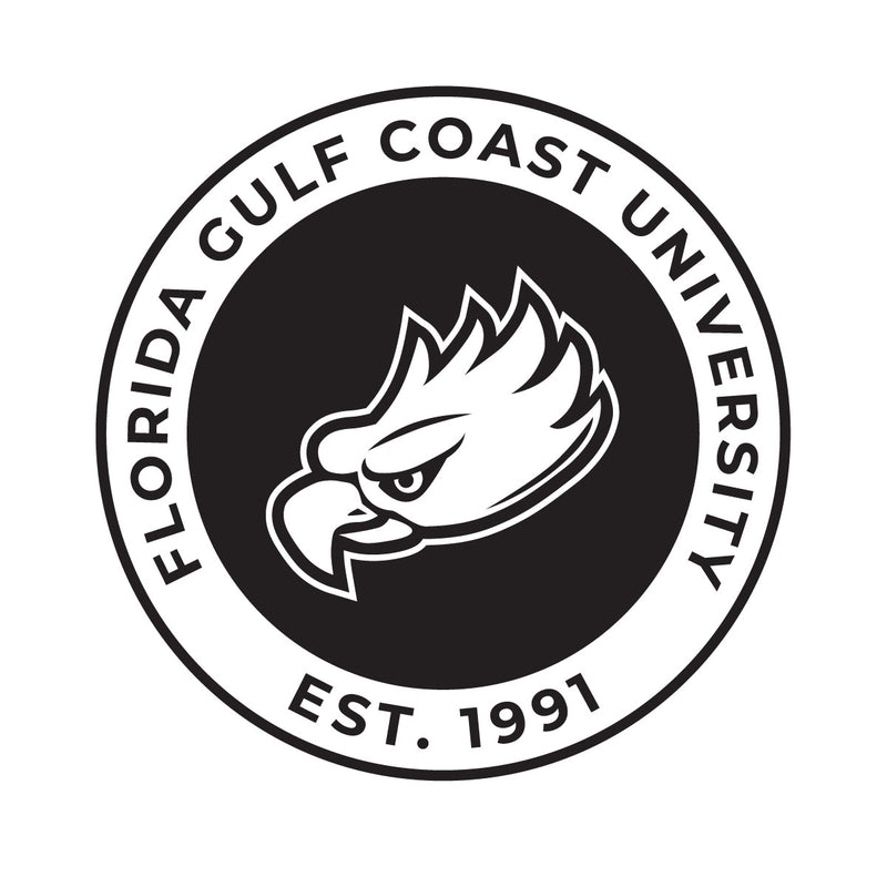 Florida Gulf Coast Eagles Officially Licensed Black Vinyl Decal Sticker Holographic Backing