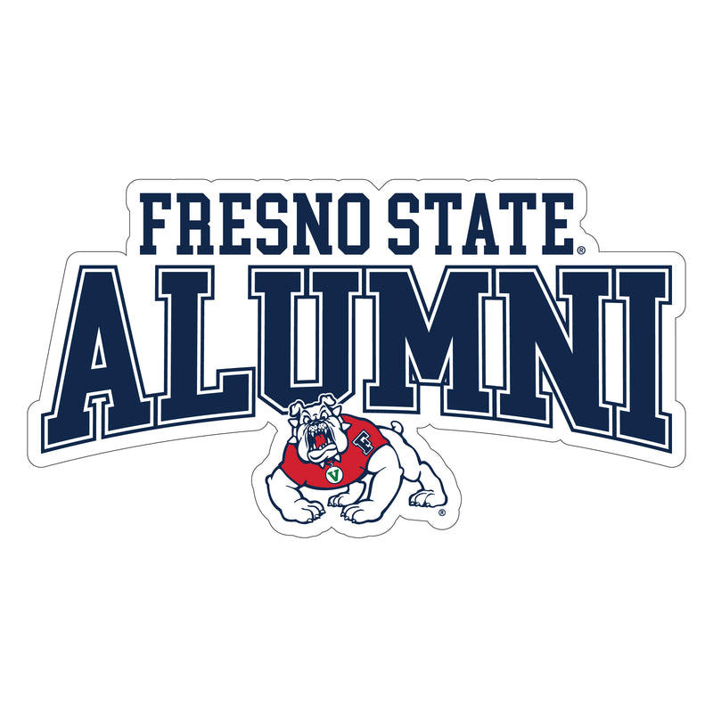 Fresno State Bulldogs Laser Cut Alumni Vinyl Sticker/Magnet - Officially Licensed 6-Inch