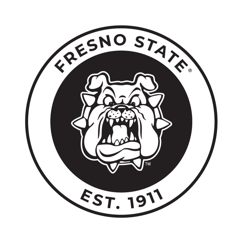 Fresno State Bulldogs Officially Licensed Black Vinyl Decal Sticker Clear Backing