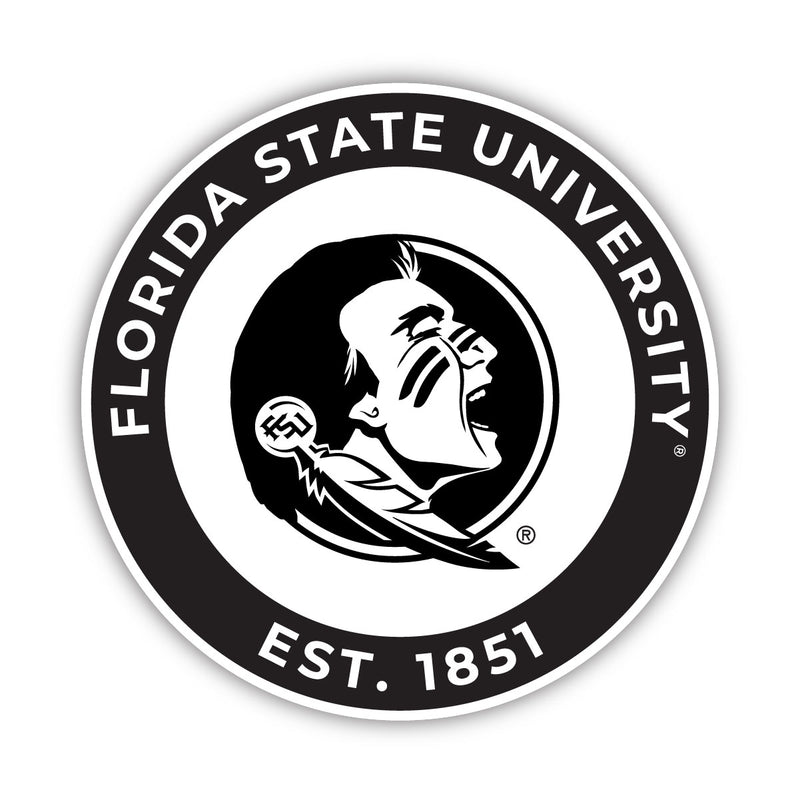 Florida State Seminoles Officially Licensed Black Vinyl Decal Sticker Holographic Backing