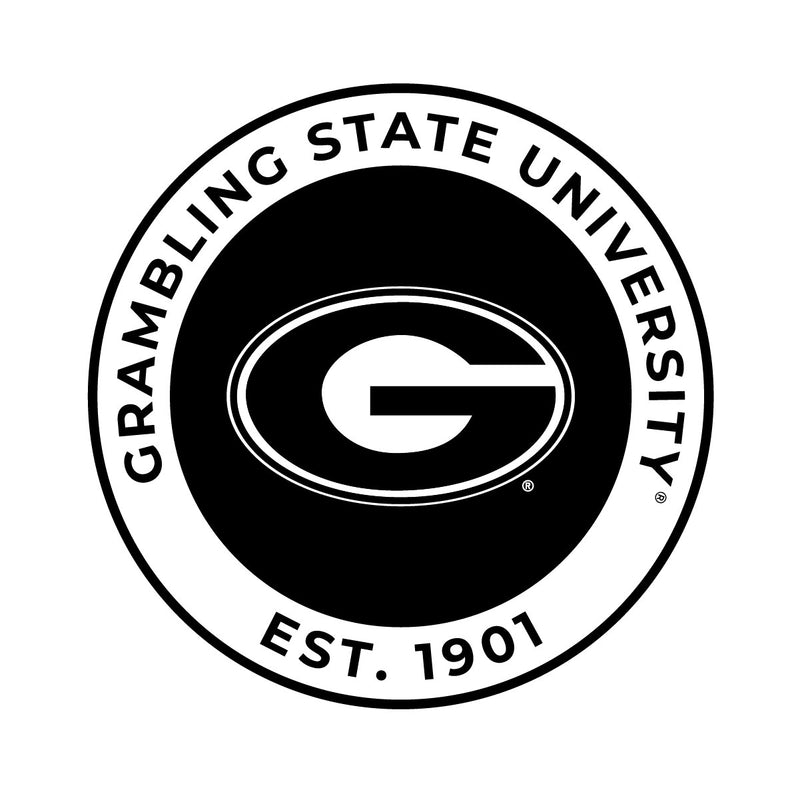 Grambling State Tigers Officially Licensed Black Vinyl Decal Sticker Holographic Backing
