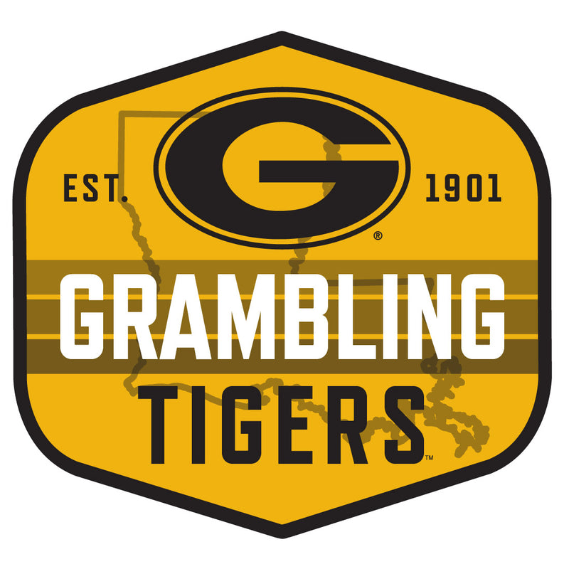 Grambling State Tigers Scenic Background Vinyl Sticker/Magnet - Officially Licensed