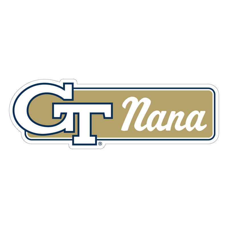 Georgia Tech Yellow Jackets Proud Die Cut Magnet Officially Licensed Collegiate Product 4-Inches Wide