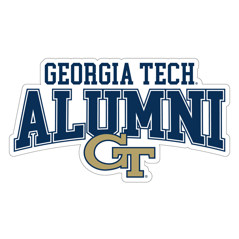 Georgia Tech Yellow Jackets Laser Cut Alumni Vinyl Sticker/Magnet - Officially Licensed 3-Inch