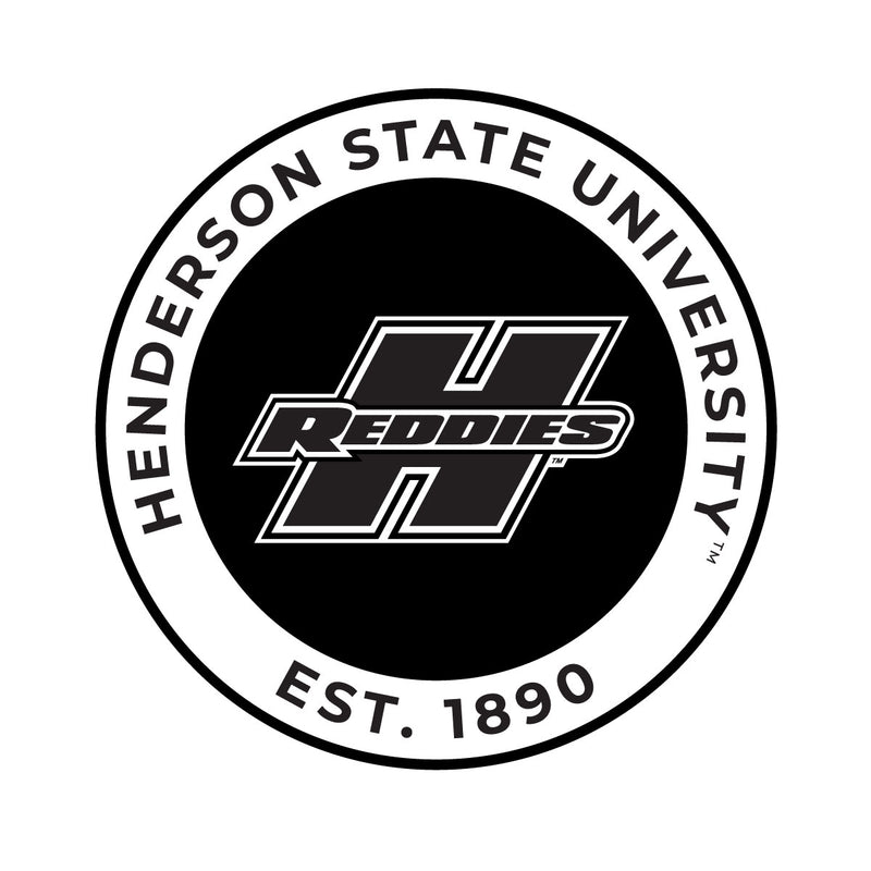Henderson State Reddies Officially Licensed Black Vinyl Decal Sticker Holographic Backing