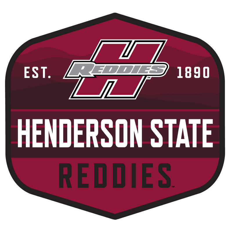 Henderson State Reddies Scenic Background Vinyl Sticker/Magnet - Officially Licensed