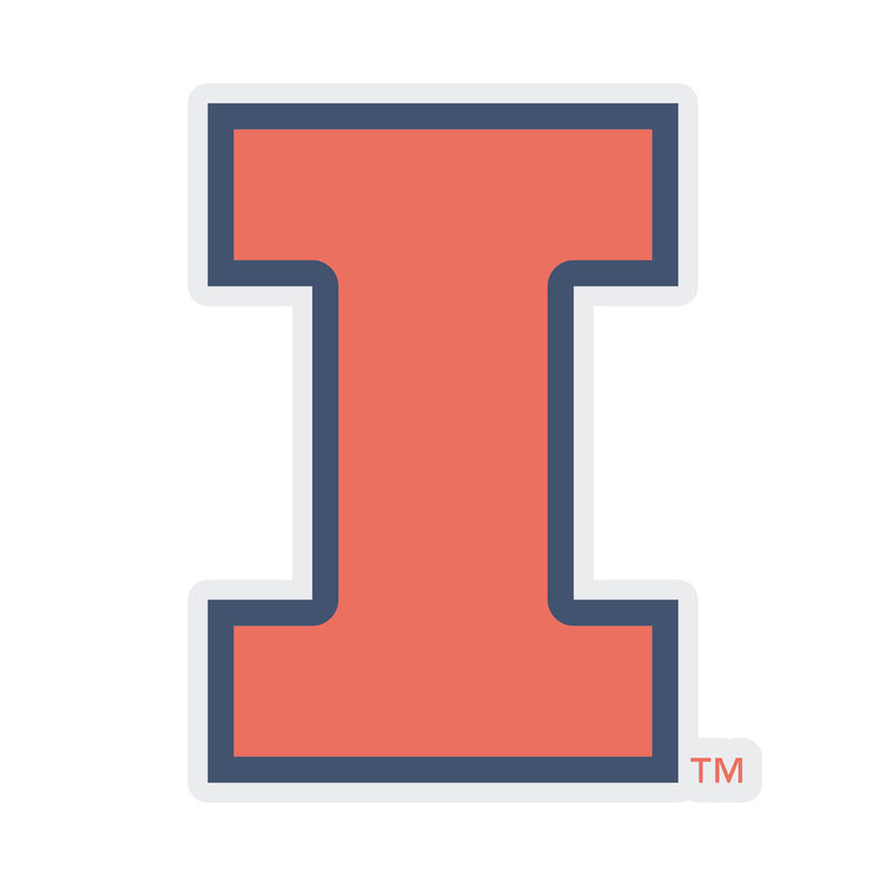 Illinois Fighting Illini Choose Style and Size NCAA Vinyl Decal Sticker for Fans, Students, and Alumni