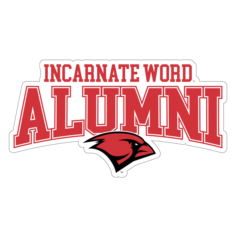 Incarnate Word Cardinals Laser Cut Alumni Vinyl Sticker/Magnet - Officially Licensed 8-Inch