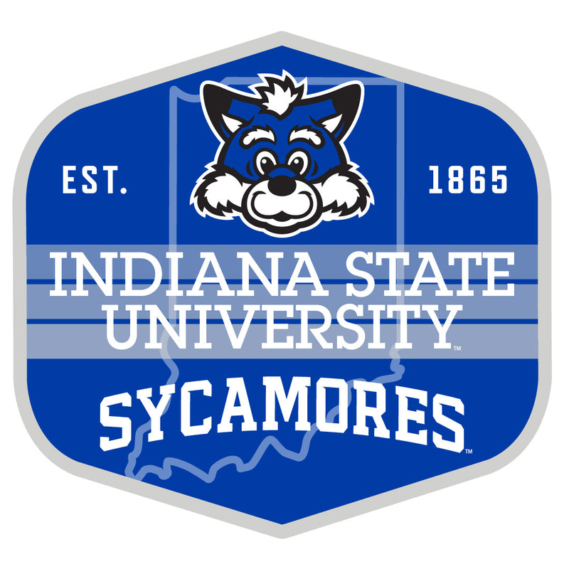 Indiana State University Scenic Background Vinyl Sticker/Magnet - Officially Licensed