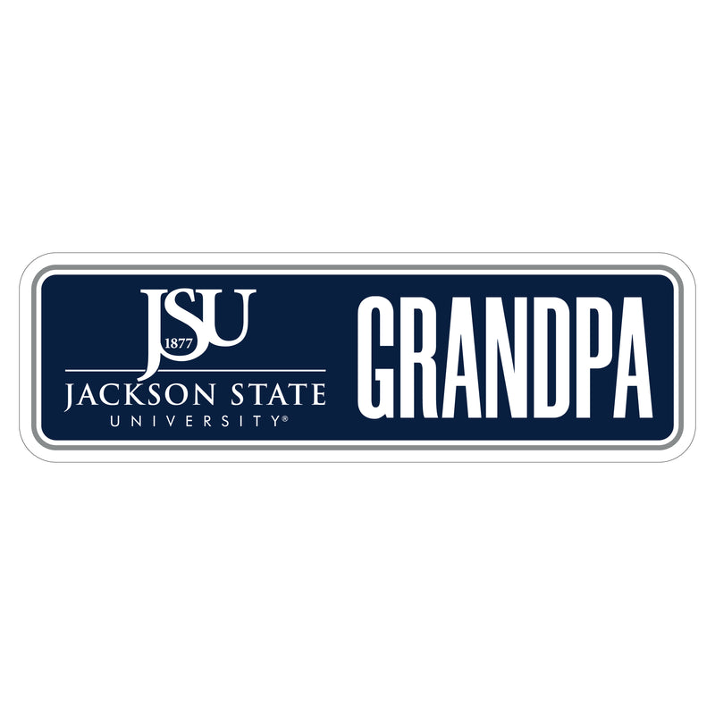 Jackson State University Proud Die Cut Magnet Officially Licensed Collegiate Product 3-Inches Wide