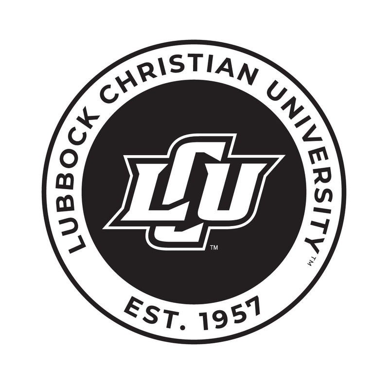 Lubbock Christian University Chaparral Officially Licensed Black Vinyl Decal Sticker Holographic Backing