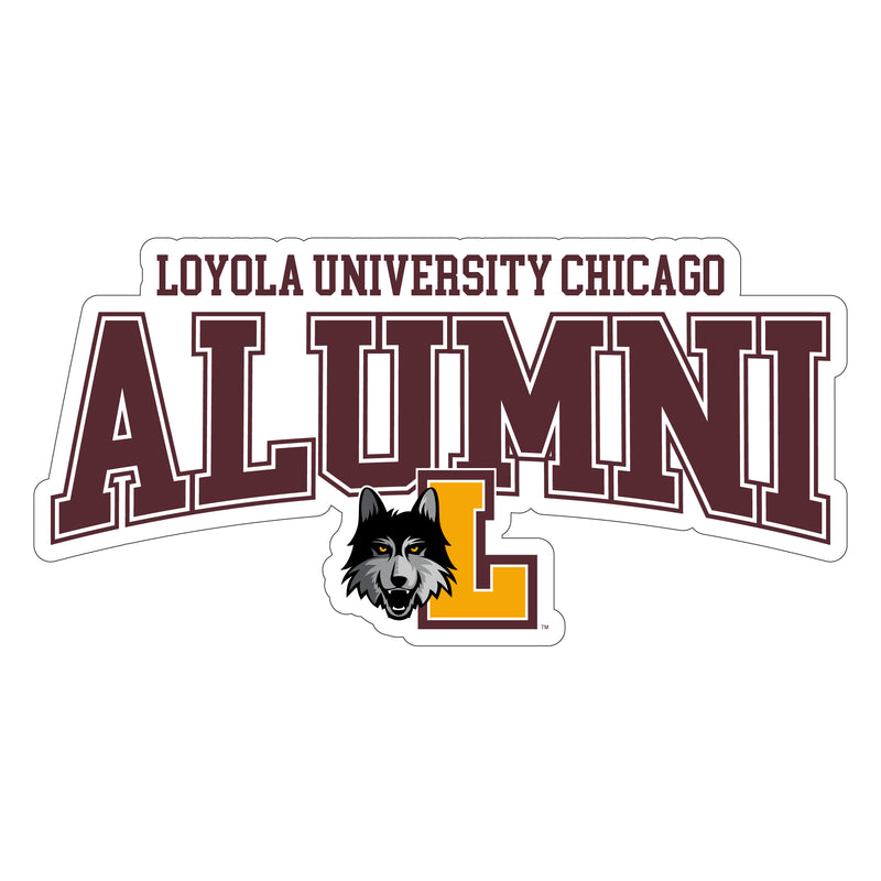 Loyola University Ramblers Laser Cut Alumni Vinyl Sticker/Magnet - Officially Licensed 6-Inch