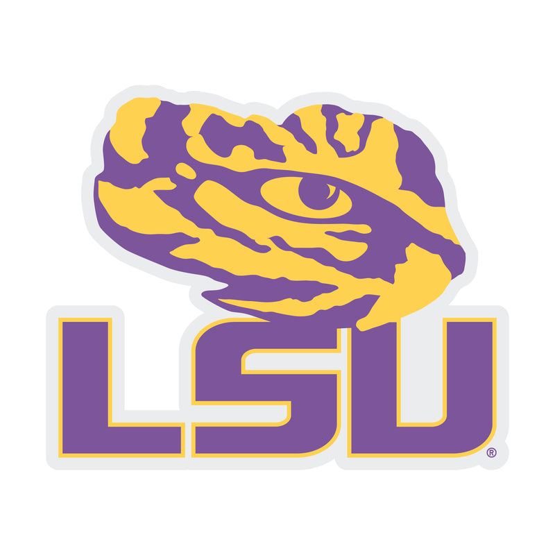 LSU Tigers Choose Style and Size NCAA Vinyl Decal Sticker for Fans, Students, and Alumni