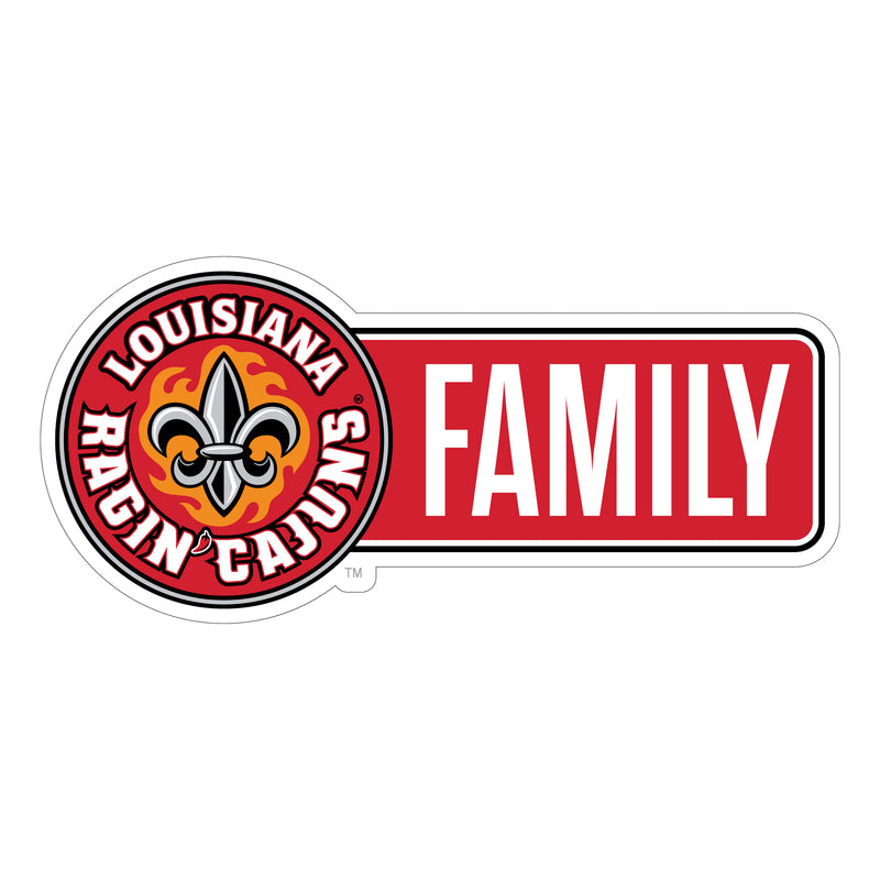 Louisiana at Lafayette Ragin' Cajuns Proud Die Cut Decal Officially Licensed Collegiate Product