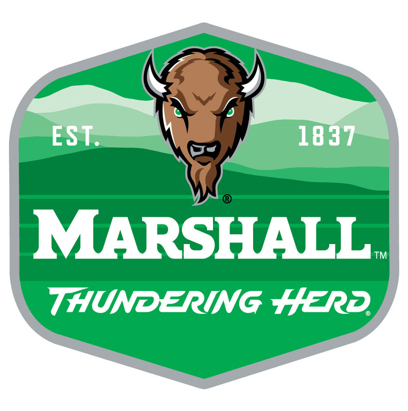 Marshall Thundering Herd Scenic Background Vinyl Sticker/Magnet - Officially Licensed
