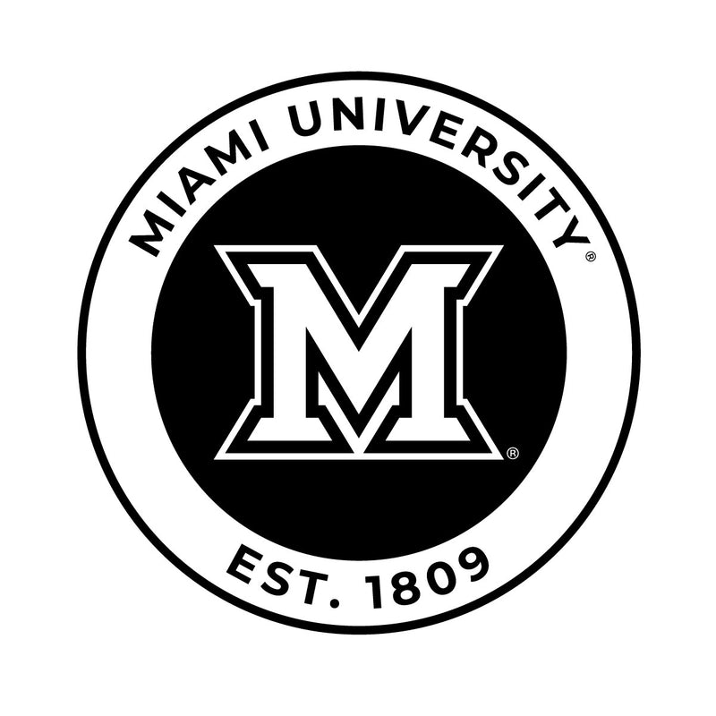 Miami University of Ohio Officially Licensed Black Vinyl Decal Sticker Holographic Backing