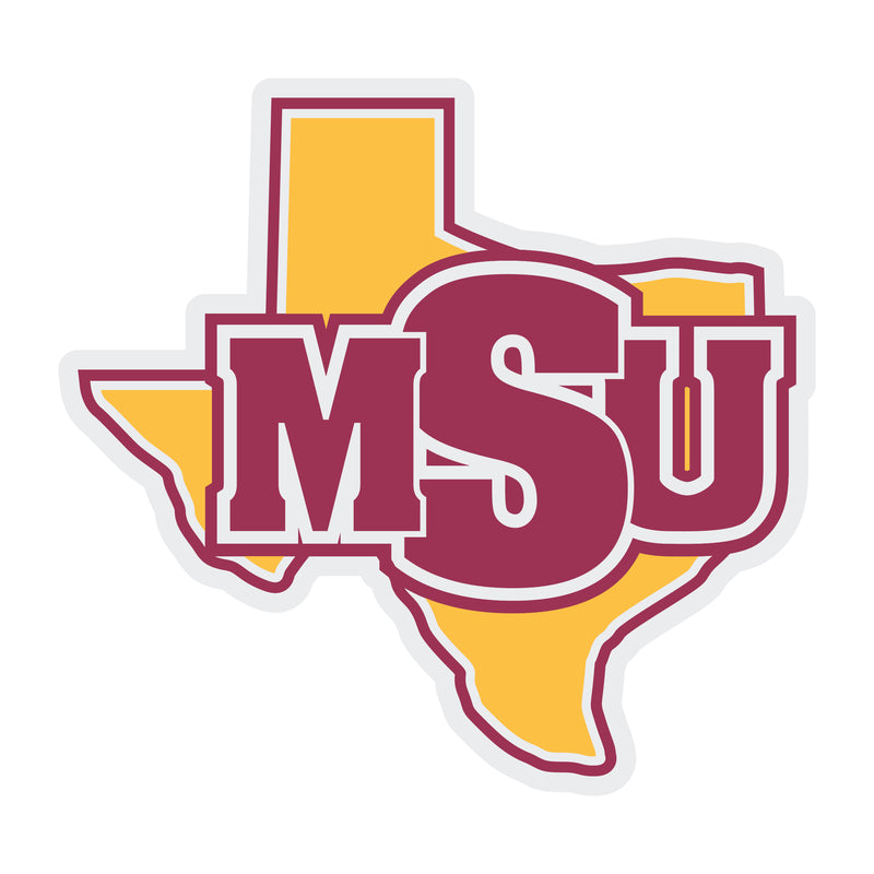 Midwestern State University Mustangs Choose Style and Size NCAA Vinyl Decal Sticker for Fans, Students, and Alumni