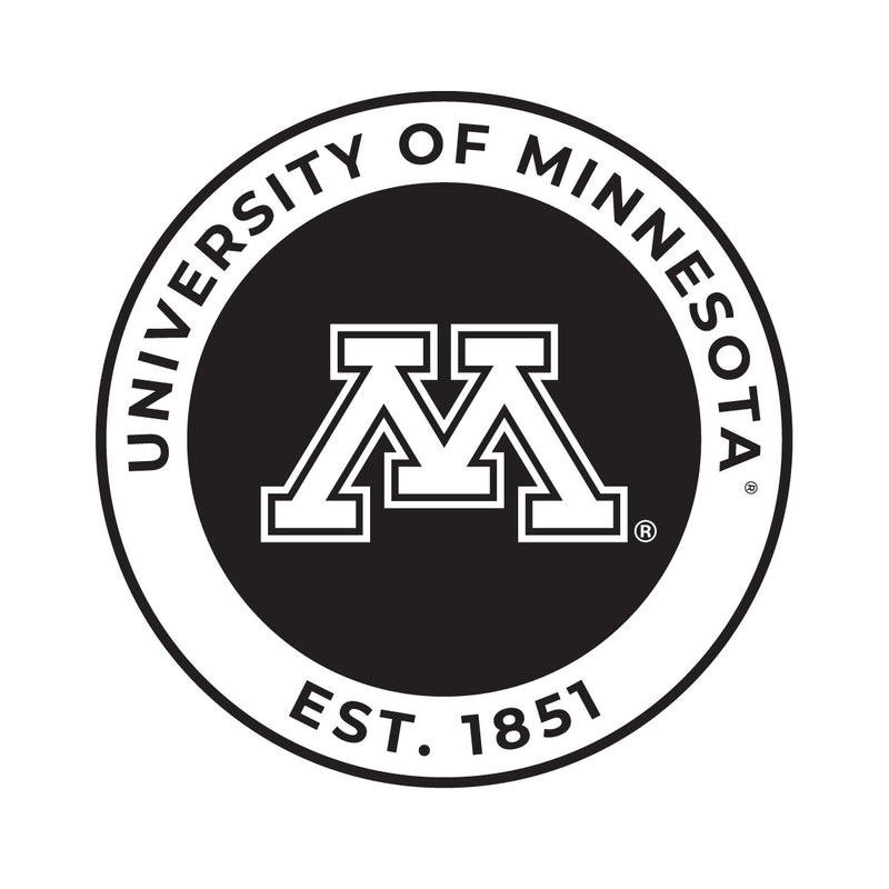 Minnesota Gophers Officially Licensed Black Vinyl Decal Sticker Clear Backing