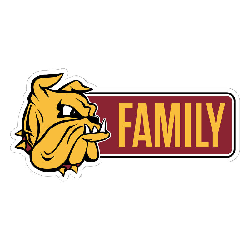 Minnesota Duluth Bulldogs Proud Die Cut Decal Officially Licensed Collegiate Product