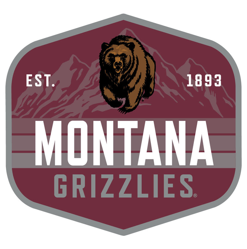Montana University Scenic Background Vinyl Sticker/Magnet - Officially Licensed