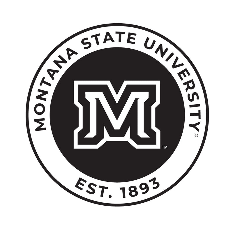 Montana State Bobcats Officially Licensed Black Vinyl Decal Sticker White Backing