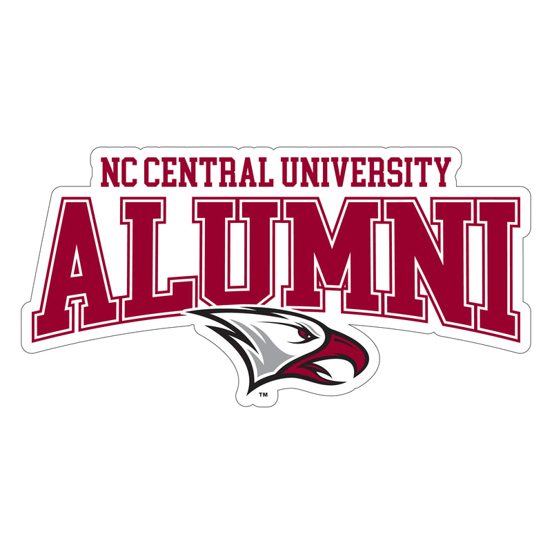 North Carolina Central Eagles Laser Cut Alumni Vinyl Sticker/Magnet - Officially Licensed 8-Inch