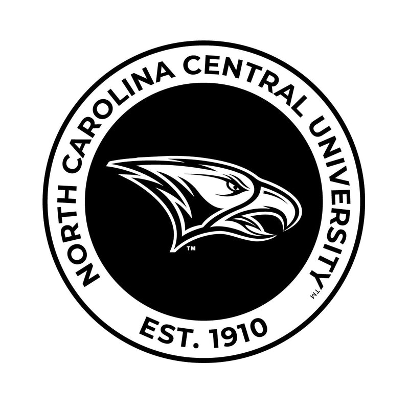 North Carolina Central Eagles Officially Licensed Black Vinyl Decal Sticker Clear Backing