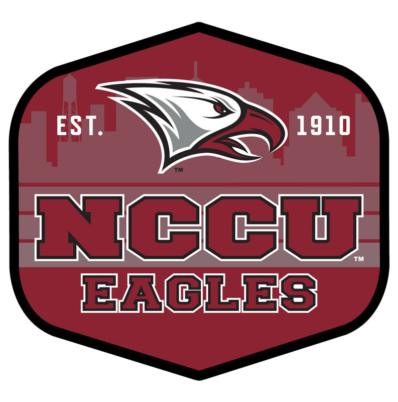 North Carolina Central Eagles Scenic Background Vinyl Sticker/Magnet - Officially Licensed